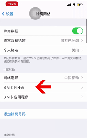 阿瓦提苹果14维修网分享如何给iPhone14的SIM卡设置密码 