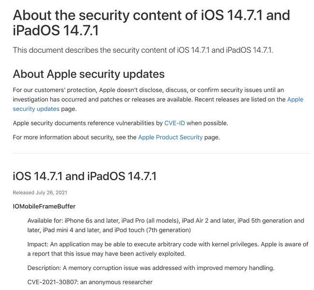 阿瓦提苹果手机维修分享iOS 14.7.1 正式版更新内容及升级方法 